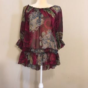 Xhilaration sheer women’s blouse XL